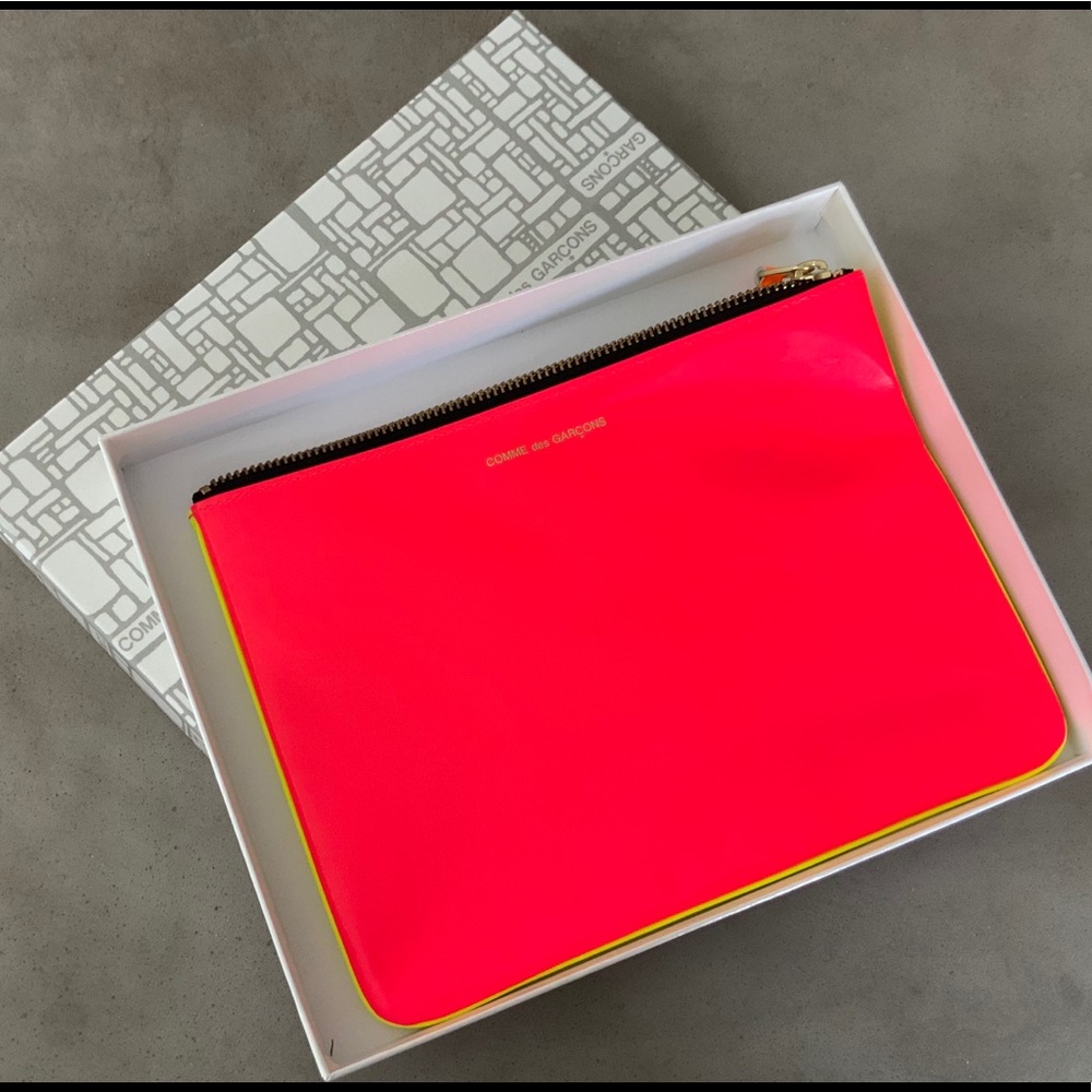Comme Des Garçons - Super Fluo Leather Wallet